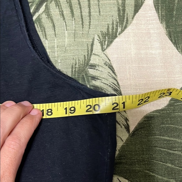 Chico's Black Sequin Embellished Cotton Tank Top - Picture 7 of 8